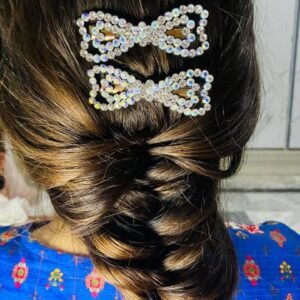 rhinestone bow pins