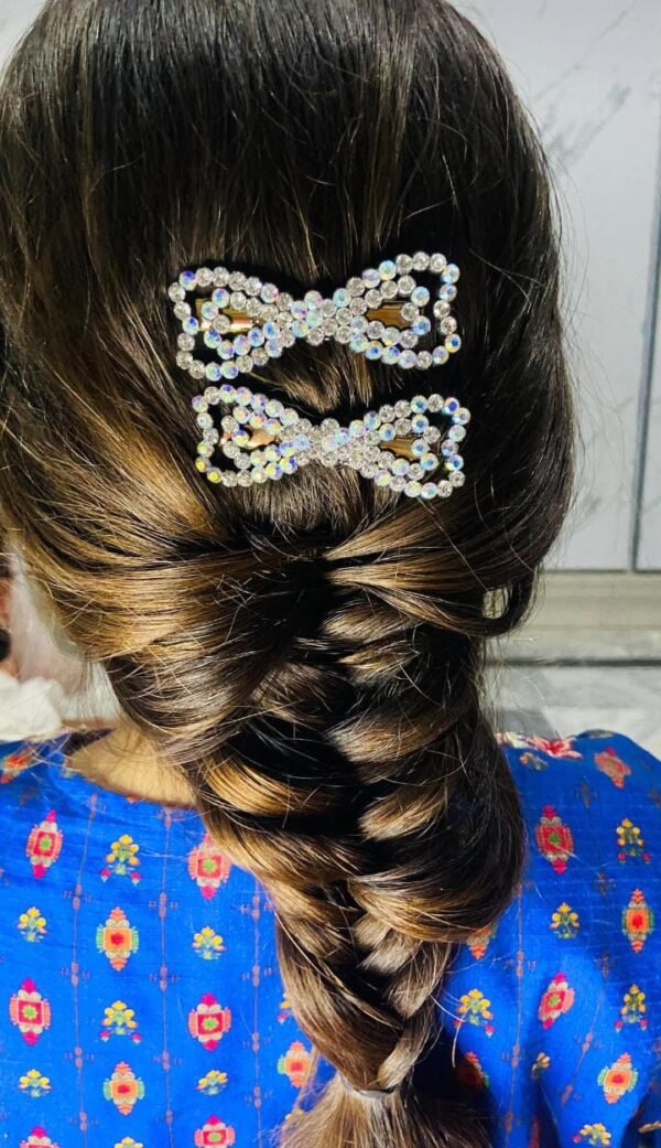 rhinestone bow pins