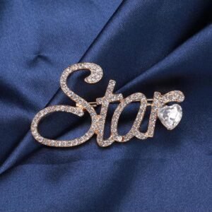 Fancy metal star pin