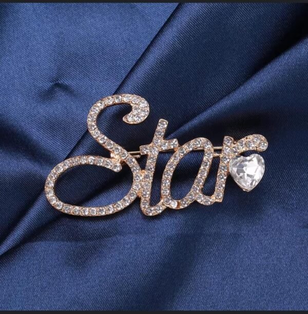 Fancy metal star pin