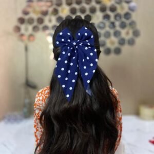 polka dot bow pin