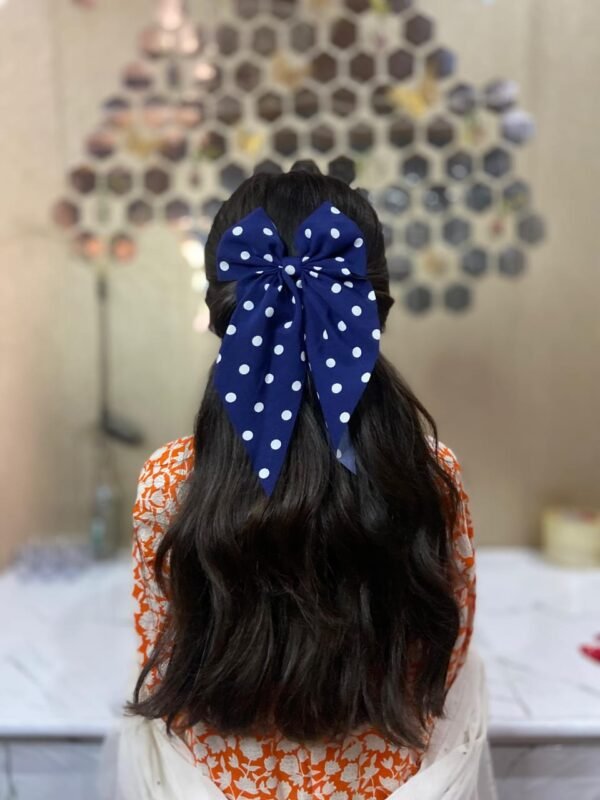 polka dot bow pin
